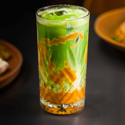 Caramel Ice Matcha Latte