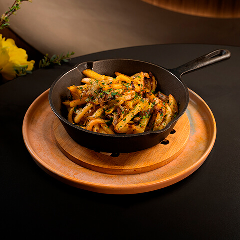 Cartofi de casă cu ciuperci, ca la mama